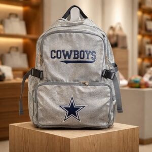 NFL Cowboys Silver Backpack